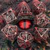 Blood Dragon Metal Dice Set For Dungeons And Dragons, Polyhedral Dice Set,  Rpg Dice, Metal D&D Dice Set Gifts, D And D D Dice