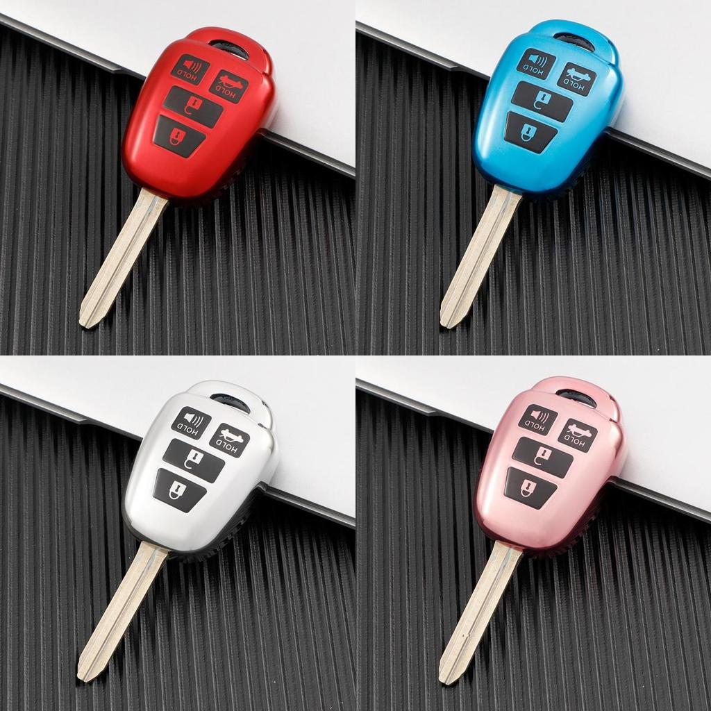 4 Buttons TPU Car Remote Key Case Cover For Toyota Camry Prius 2012 2013 2014 2015 2016 2017 Corolla RAV4 Shell Accessories
