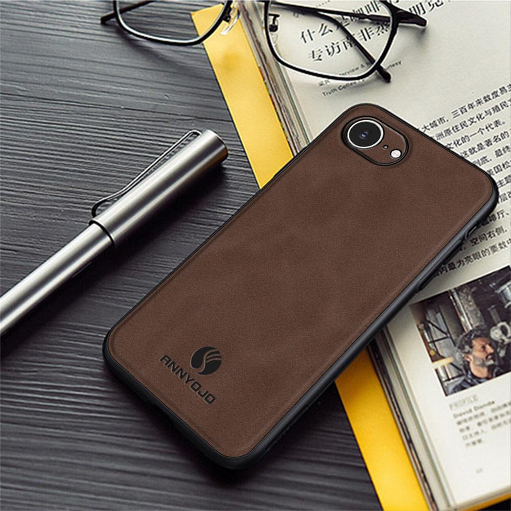 ANNYOJO For iPhone 16e Case PU Leather+PC+TPU Anti Drop Phone Back Cover