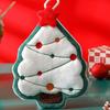 Thickened Christmas Hanging Hand Towels Cartoon Plush Hand Towel  Home Bathroom Kitchen Decor