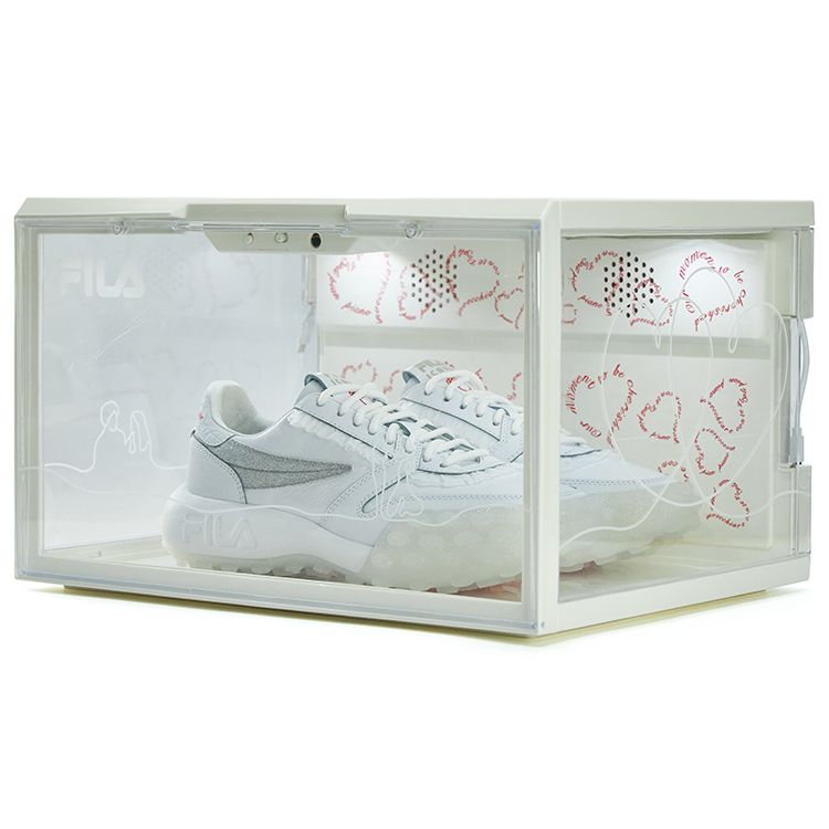Fila Icona Gara Low-Top Sports Casual Shoes Women sneaker White Silver F12W223107FWA(S-BOX)