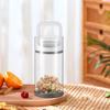 Apothecary Jar Coffee Canisters with Lid Clear Wide Mouth Airtight Glass Food Storage