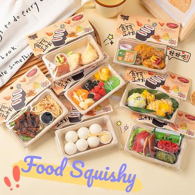 Simulation Funny Food Fidgets Toys Sushi Fruit Mochi Squishy Sensory Toy For Kids Adults Tpr Squeeze Stress Easing Abreact Toy