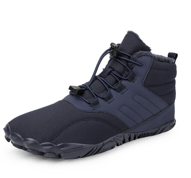 

Пятипалые хлопковые туфли для активного отдыха на открытом воздухе, мужские и женские бархатные теплые ботинки, износостойкие нескользящие зимние ботинки, зимняя утолщенная пара обуви 35 синий