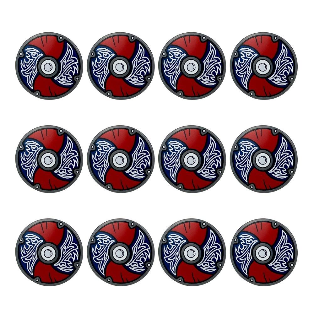 12pcs/set Medieval Army Knight Weapons Pack MiniFigures Accessories Set Military Shield Building Block Bricks Kits Toys