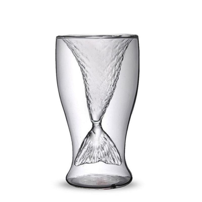 Custom Creative Transparent Glass Fashionable Double Layer Household Water Cup High Temperature Resistant | Beer Cups
