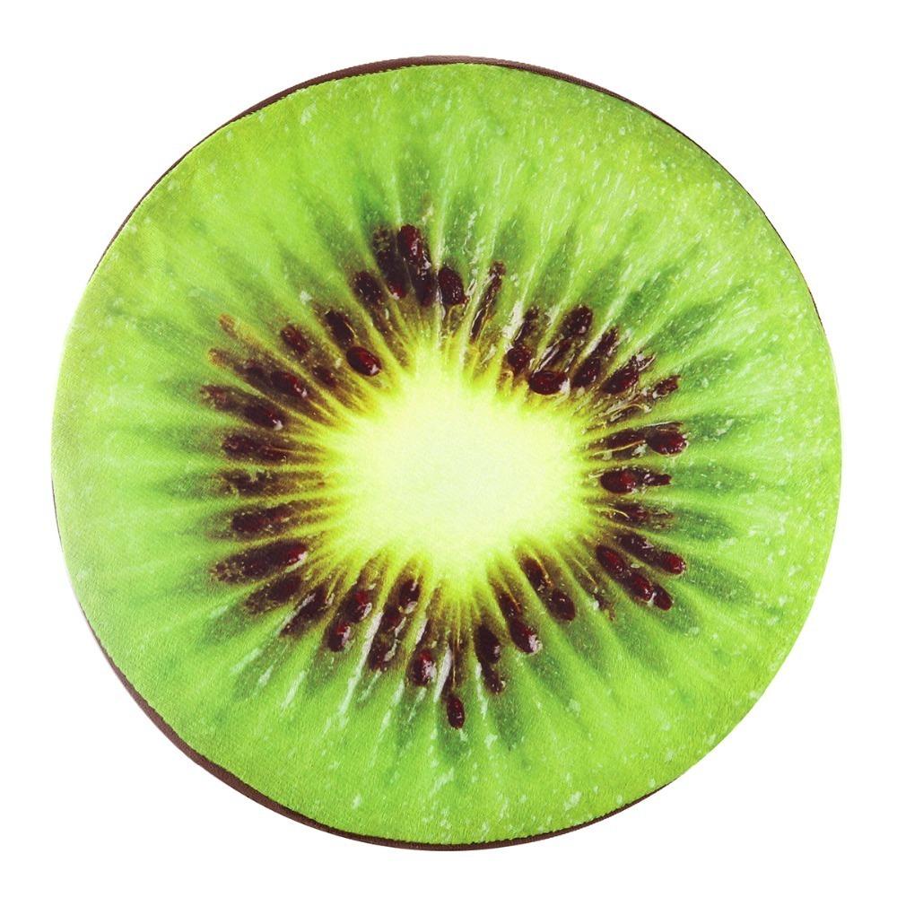 Fruit Slice Print Seat Cushion Round Throw Pillow Creative Sofa Cushion Bedroom Use