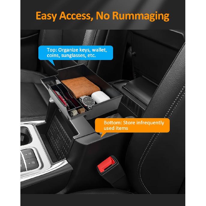 CDEFG for Ford Explorer Accessories 2020-2024 2025 Center Console Organizer Tray (Base, XLT, ST-Line, Limited, Timberline, ST, King Ranch Platinum)