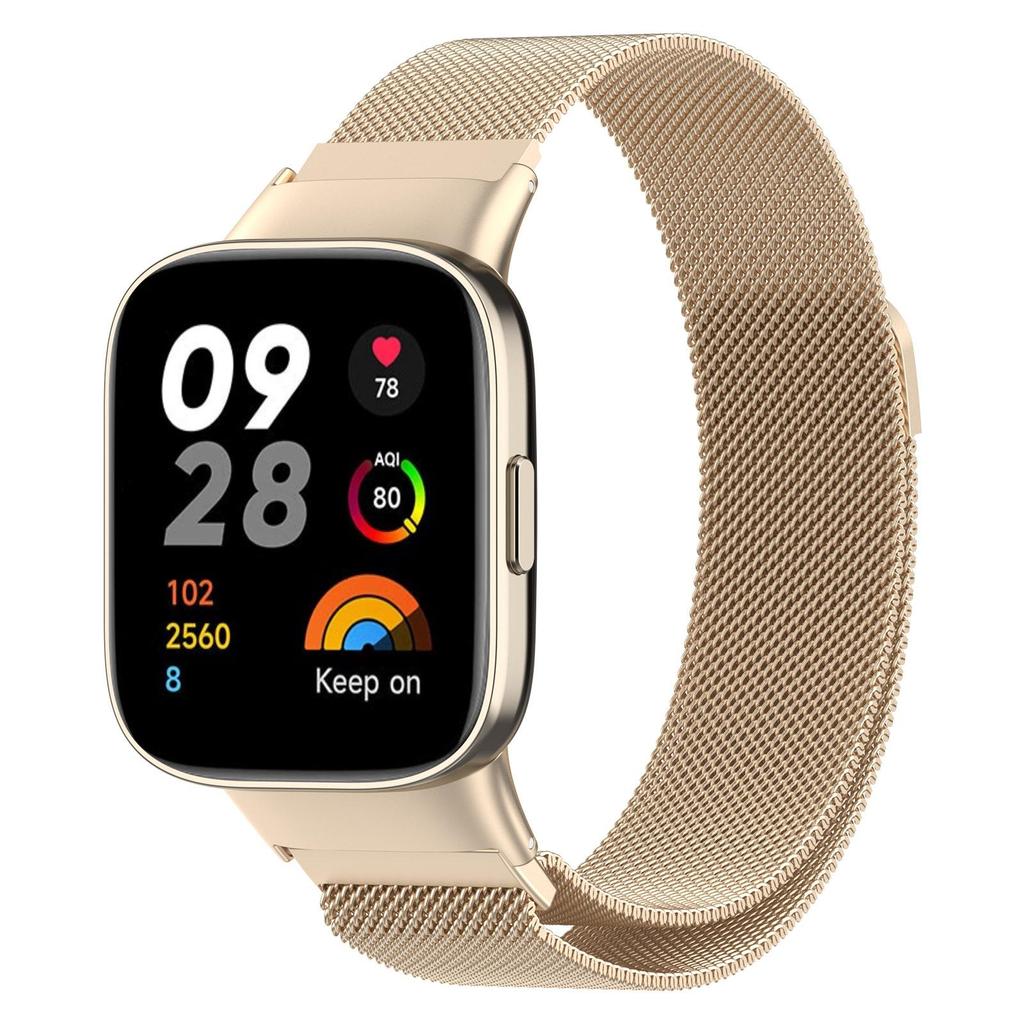 Steel Milan Magnetic Loop Strap For Redmi Watch 3 Active Smart Replacement Bracelet For Xiaomi Redmi Watch3 Metal Wrist Strap