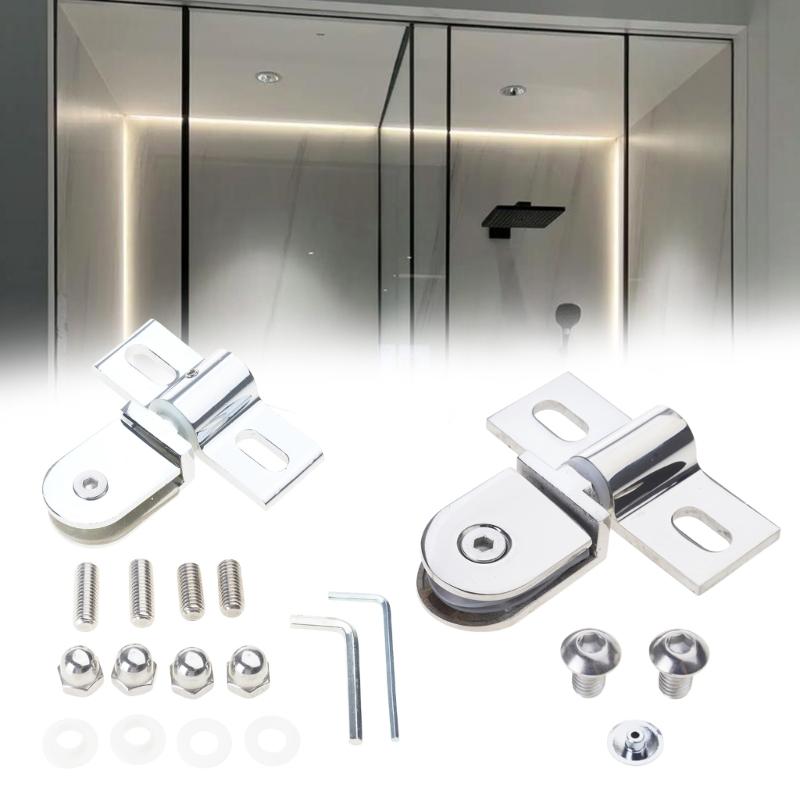 Practical Adjustable 90 Degree Glass Door Hinges for Seamlessly Bathroom Shower Enclosures Easy Installation Designs