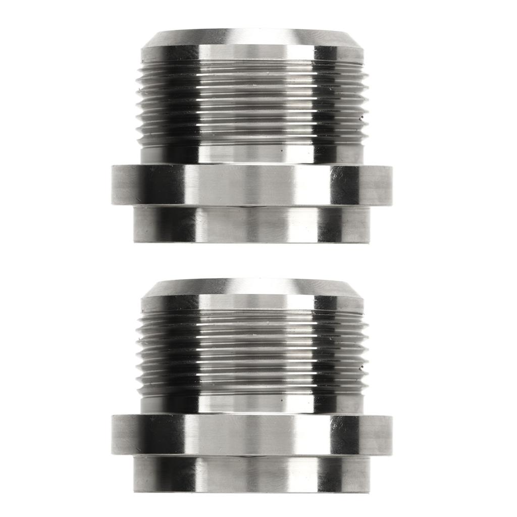 1 Paar AN20 Edelstahl Schweißfitting Rostfrei Hitzebeständig Silber für Kühler Ventildeckel