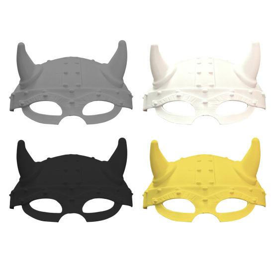 3D-gedruckte Katzenmaske Lustige Wikinger-Katzen-Gesichtsmaske für Maskerade Cosplay Kostüm Halloween Party Zubehör