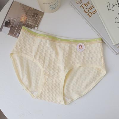 Mutandine da neonato taglia grande Classe A Cotone Arcobaleno Lettera Vita Media Lingerie Intimo per Donne Mutandine