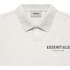 Fear of God Essentials Logo Short Sleeve Polo Shirt Unisex Tops Light-Oatmeal FOG-FW21-594