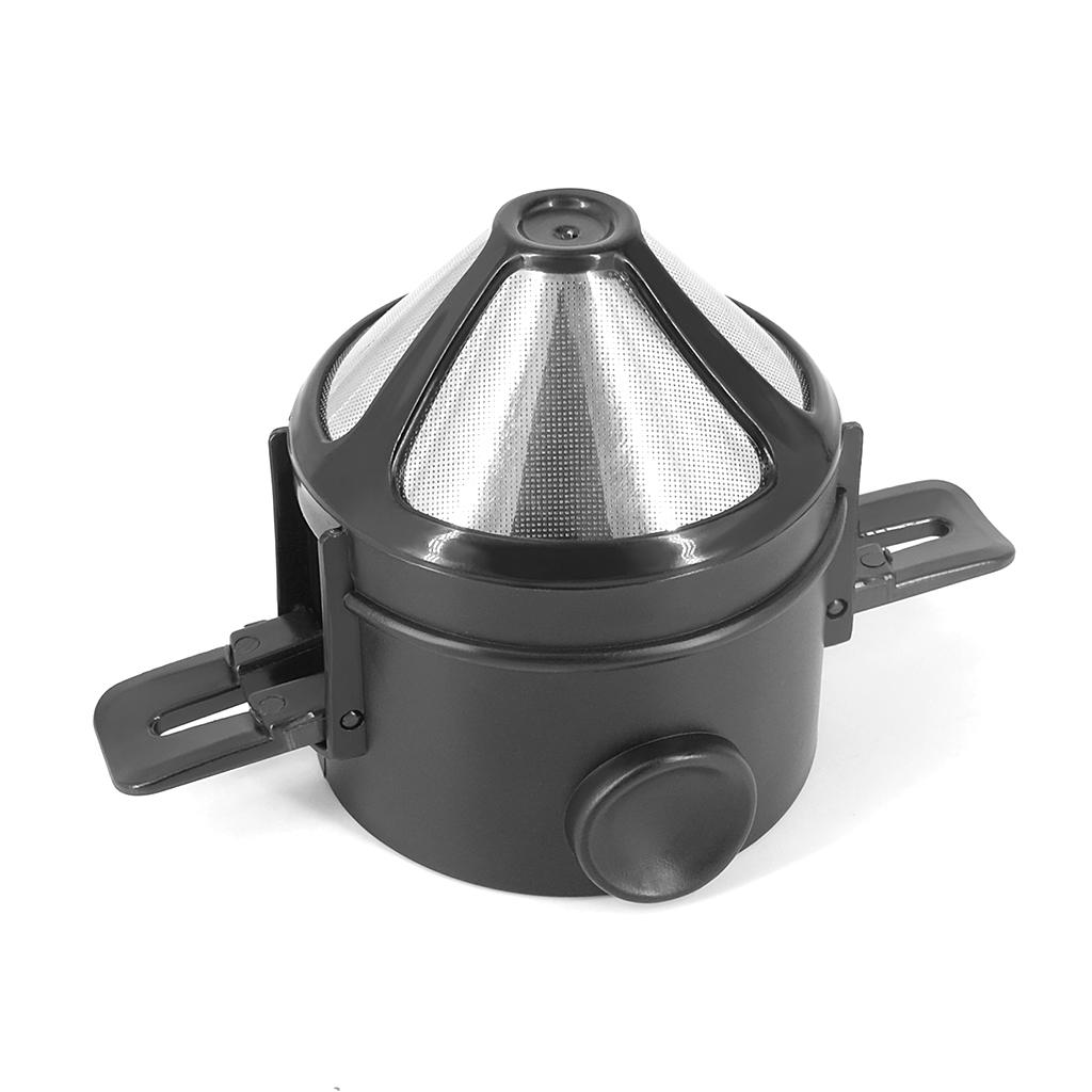 Kaffee-Filterhalter aus Edelstahl Wiederverwendbare Kaffeefilter Aufgießer Tropfkaffee-Körbe Kaffeezubehör Kaffeewerkzeuge