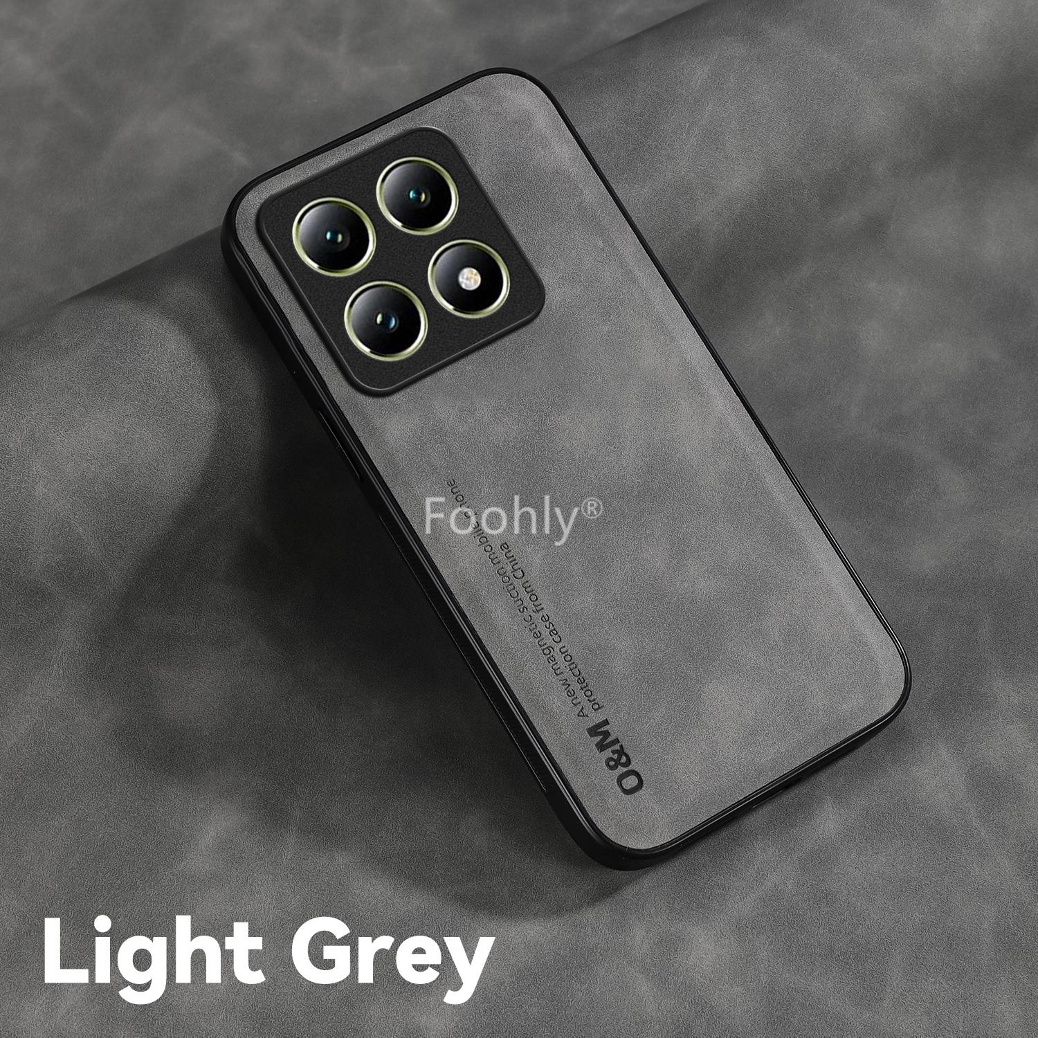 

Магнитный чехол из нубука для Xiaomi 15T 14T Pro Mi 15 14 5G Защитная крышка Ударопрочная задняя накладка Coque Capa Fundas Xiaomi 15T Pro светло-серый