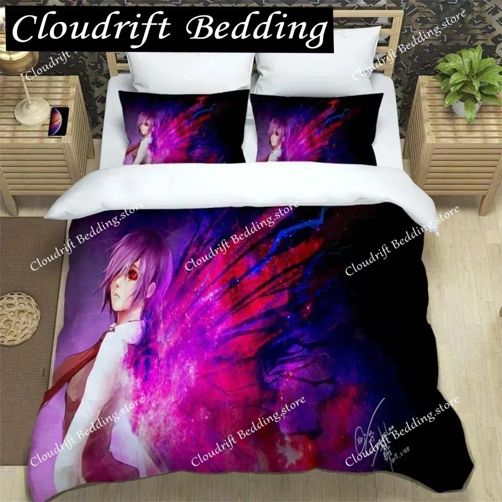 3D Print Japanese Anime Digital Printing Polyester Bedding Set For Boys And Girls Youth Fashion Bedding Set