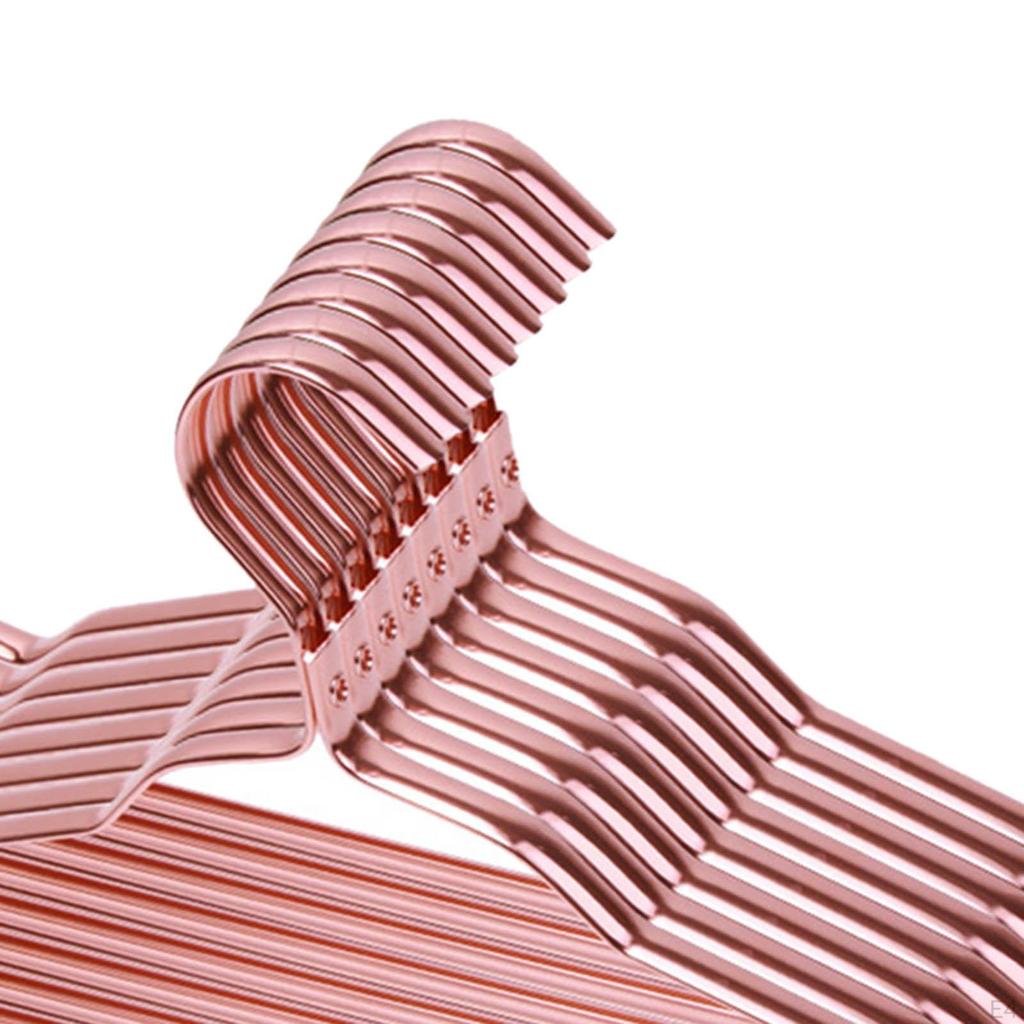 10 Stück Aluminiumlegierung Anzug Kleiderbügel Anti Kleiderschrank Organizer Wäscheständer für Wäsche Zuhause