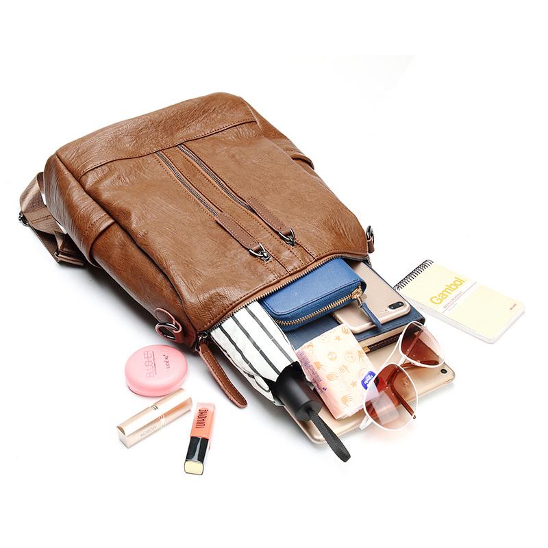 Details about Ladies Fight Leather Backpack Leisure Travel Wild Soft Leather Personalized Bag Details about Ladies Fight Leather Backpack Leisure Travel Wild Soft Leather Personalized Bag