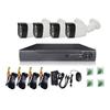 Surveillance Camera Set: AHD High-Definition with Infrared Night Vision, 4-Channel & 8-Channel DVR Kit.