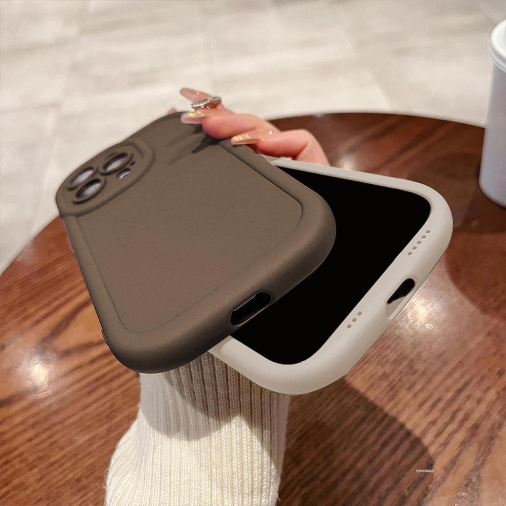 Silicone Case For iPhone 16 15 14 13 12 11 Pro Max X XR XS Max 8 7 Plus SE Camera Lens with Screen Protector Cover