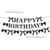 Black Bow Tie Party Set: Disposable Plates, Napkins, Tablecloth & Decorations