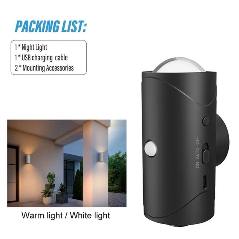LED Wall Sconce with 7 Colors Changing Motion Sensor Light Indoor Wall Sconces for Bedroom Bedside Hallway Courtyard Doorway