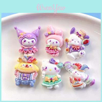 Cute Circus Resin Accessories For Diy Crafts Creamy Jelly Hair Ties Phone Cases Pendants And Storage Stickers Stock)