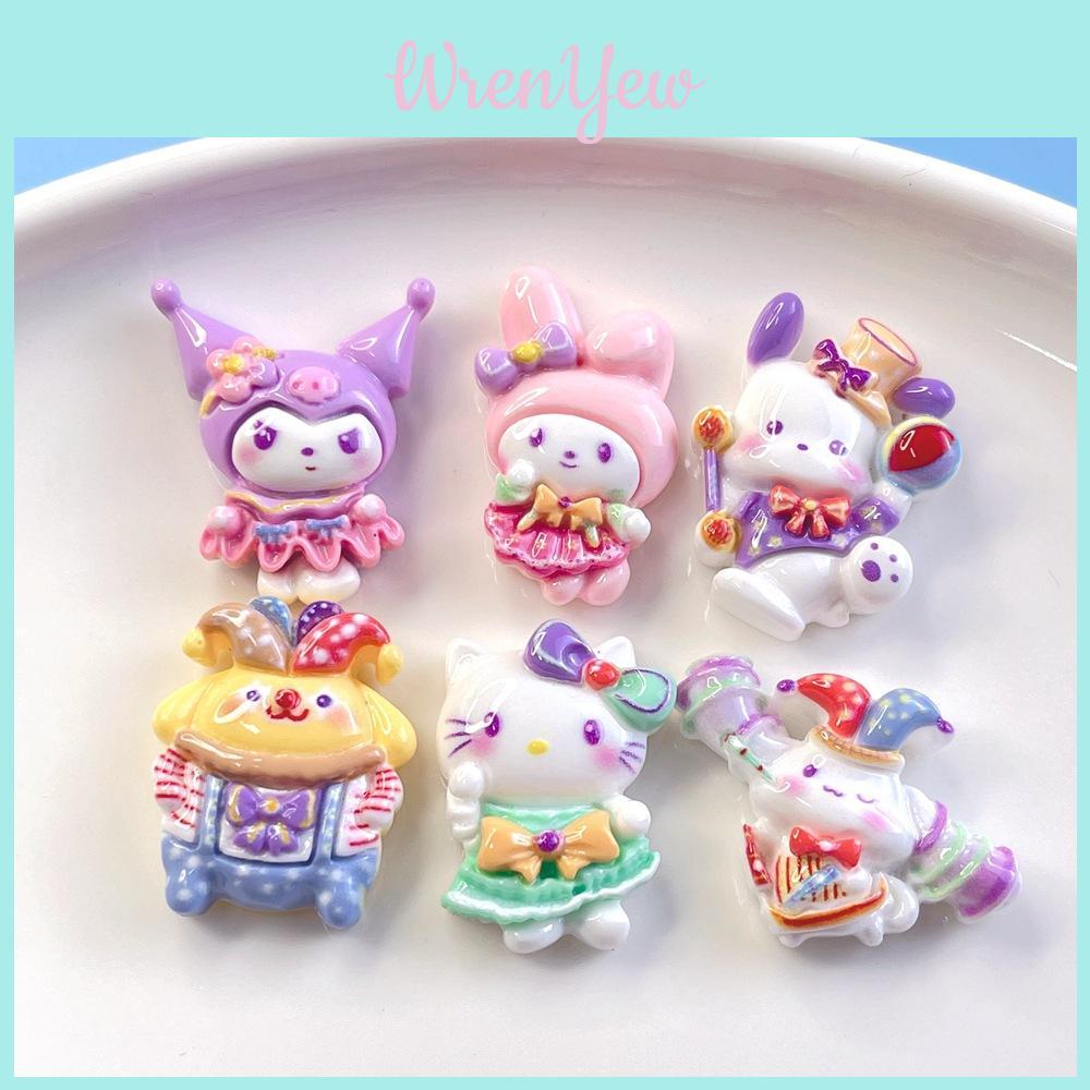 Cute Circus Resin Accessories For Diy Crafts Creamy Jelly Hair Ties Phone Cases Pendants And Storage Stickers Stock)
