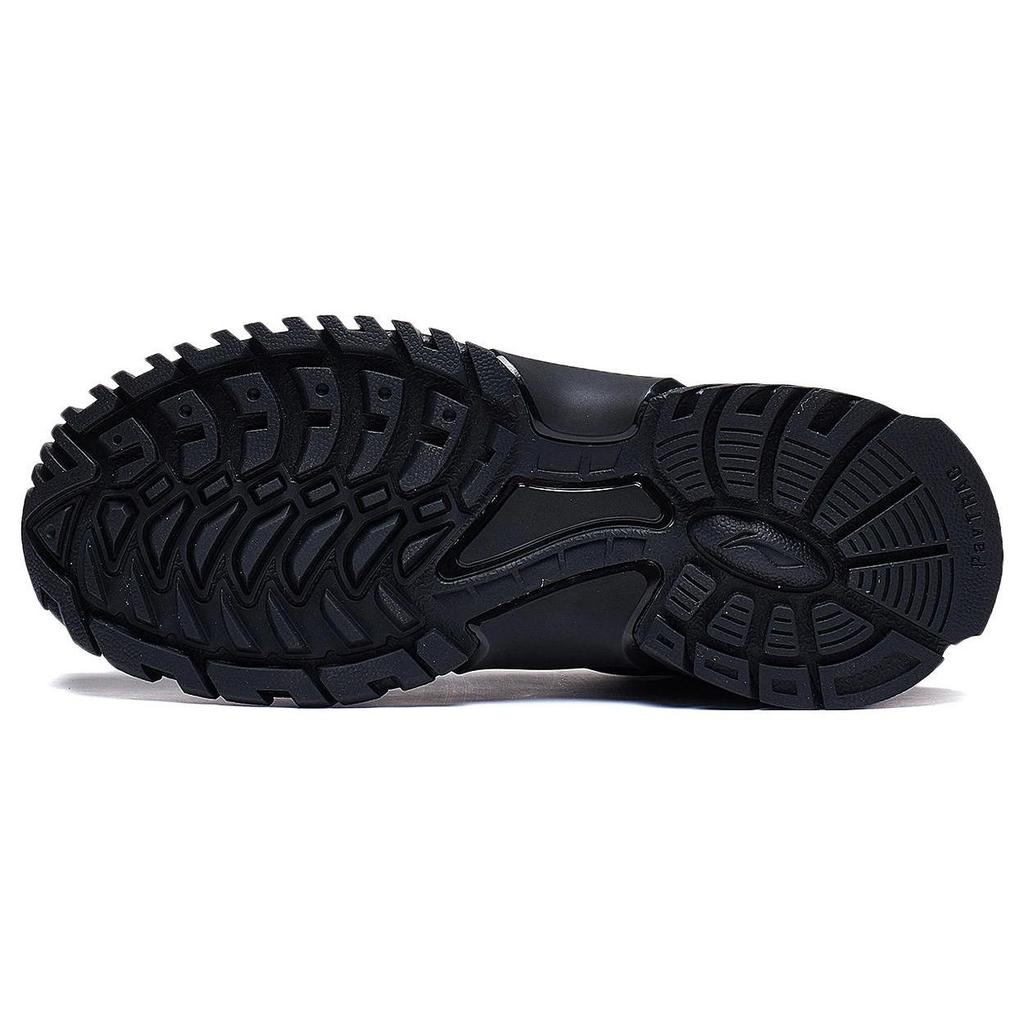Li Ning Tiger King Lite Slip Resistant Abrasion Resistant Low top Casual Shoes Men's Black AGLT183-1