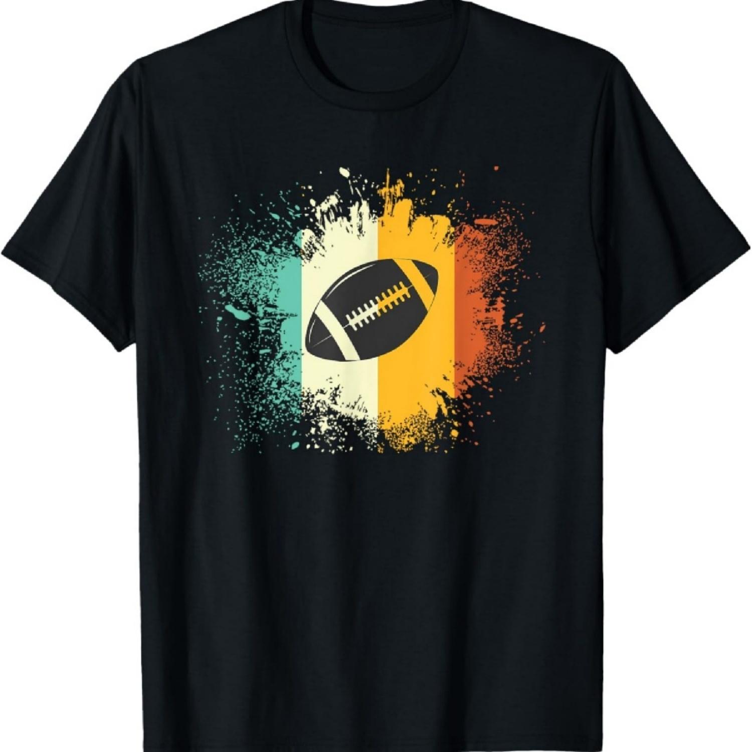 

American Football - Vintage Football T-Shirt XXXXXL чорний