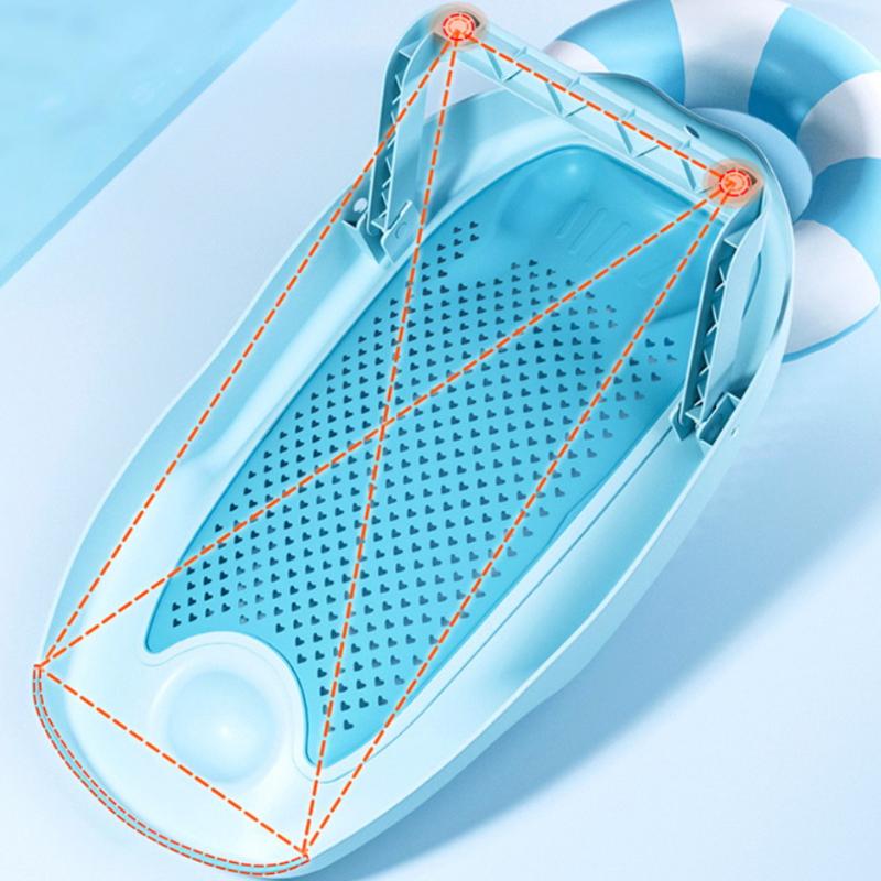 1Pcs Universal Newborn Net Pocket Anti Slip Artifact Baby Shower Net Bath Bed Anti Slip Pad Foldable Bathtub Holder