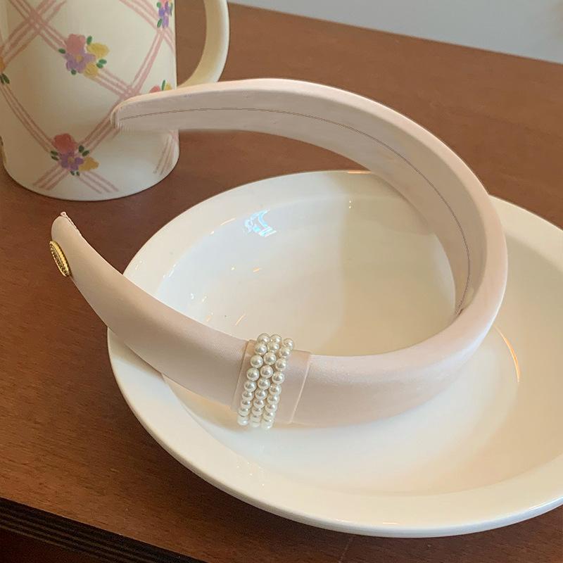 

Черная жемчужина повязка на голову женская новая высокая чувственность зарубежная мода легкая роскошная звезда повязка на голову головной убор