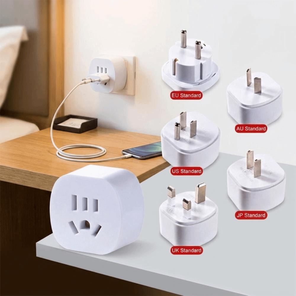 Flame Retardant Travel Plug Converter Fast Charging Worldwide Power Socket  International Trips