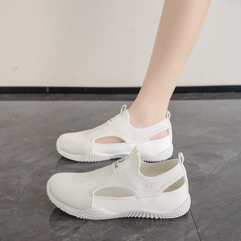 Little white shoes children's summer new female student casual hollow versatile flying woven women's shoes