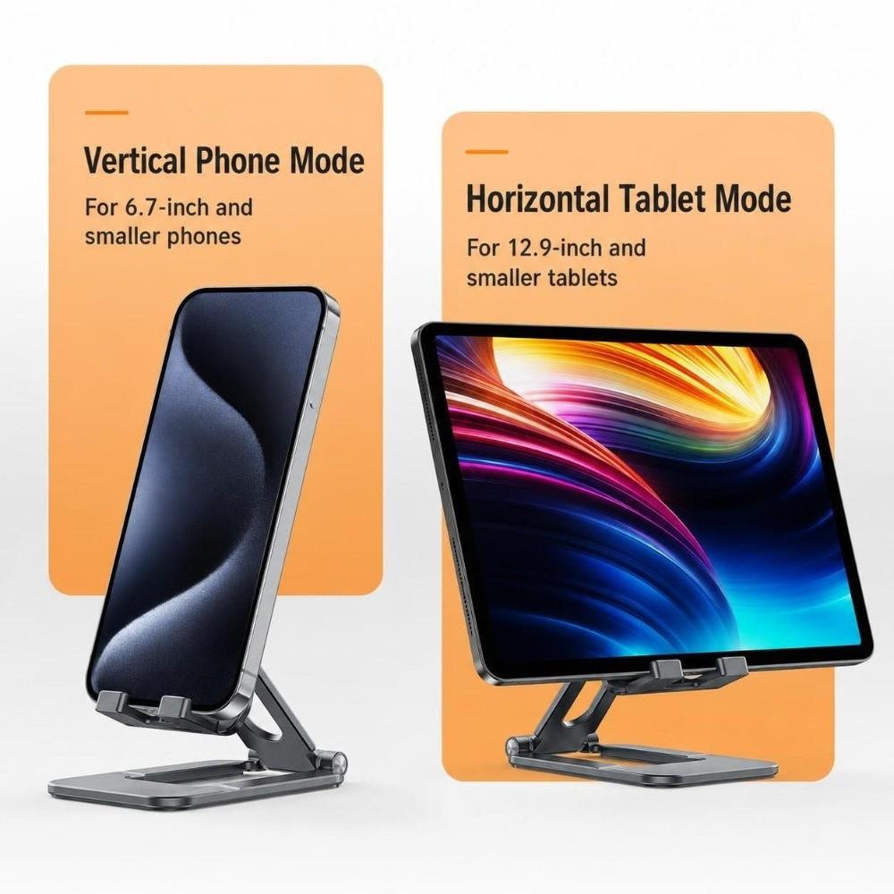 Adjustable Desktop Phone Holder Aluminum Alloy Tablet Stand New Mobile Device Stand  Desktop Use
