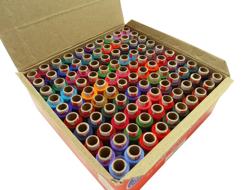 Bawełniana maszyna do pikowania różowa szpula nici