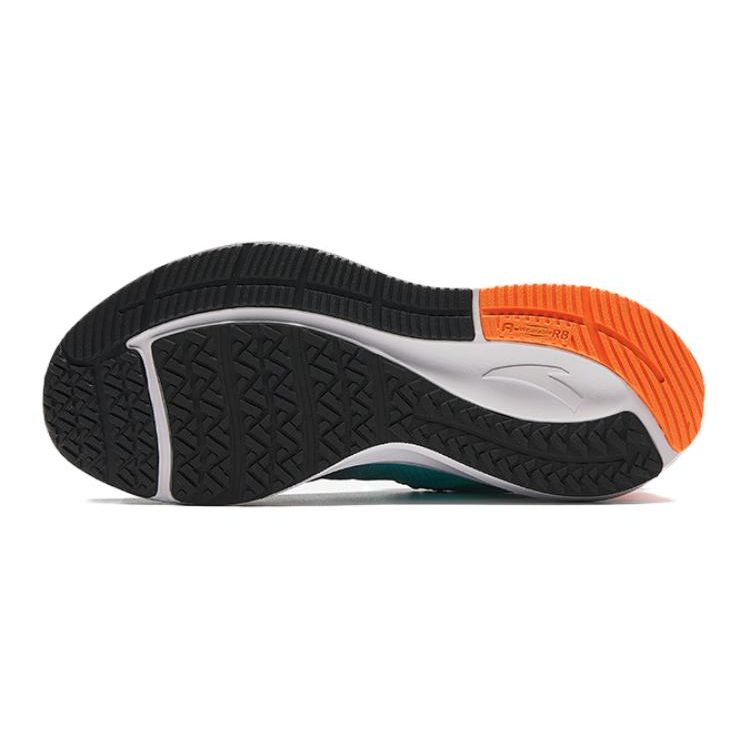 Anta Kids Hailang Lite Non-Slip Shock Absorbing Low-Top Running Shoes Kids Running Shoes Black Orange White 312425506-2