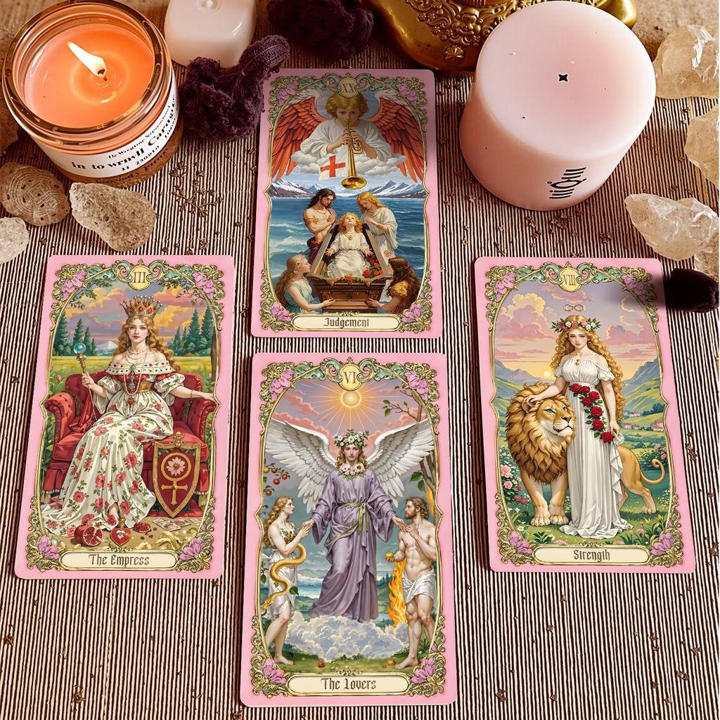 Carte dei Tarocchi Fantasy Rinascimentali 12x7 Arte Vintage Divinazione Oracolo Gioco da Tavolo Accessori Magici Lettura della Fortuna Edizione Inglese