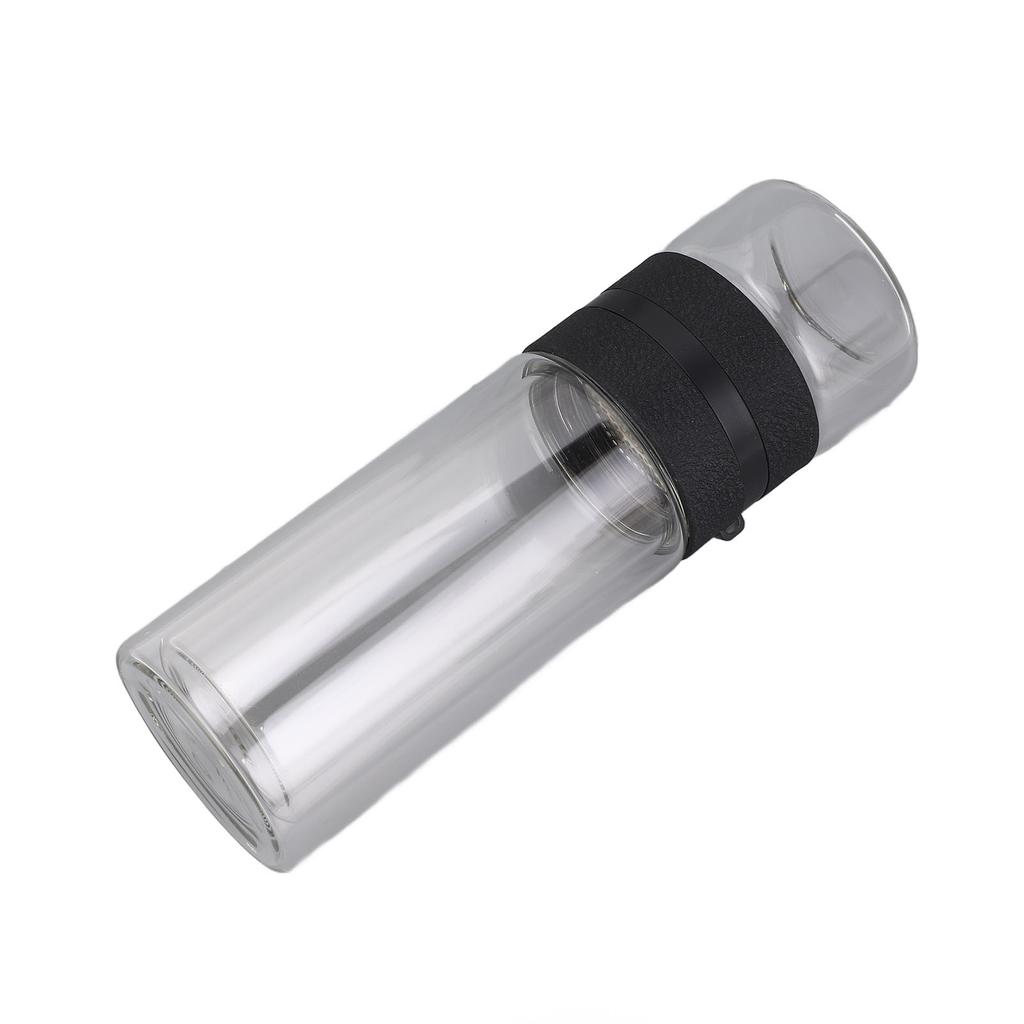 Tea Separation Bottle Double Wall Glass Tea Infuser Water Bottle Home Office Drinking Supplies