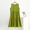 Jacquard Craft Cotton Silk Casual Women's Vest Dresses Dresses Thin Bottom Dresses Cotton Rayon Long Cake Dresses Beach Dresses