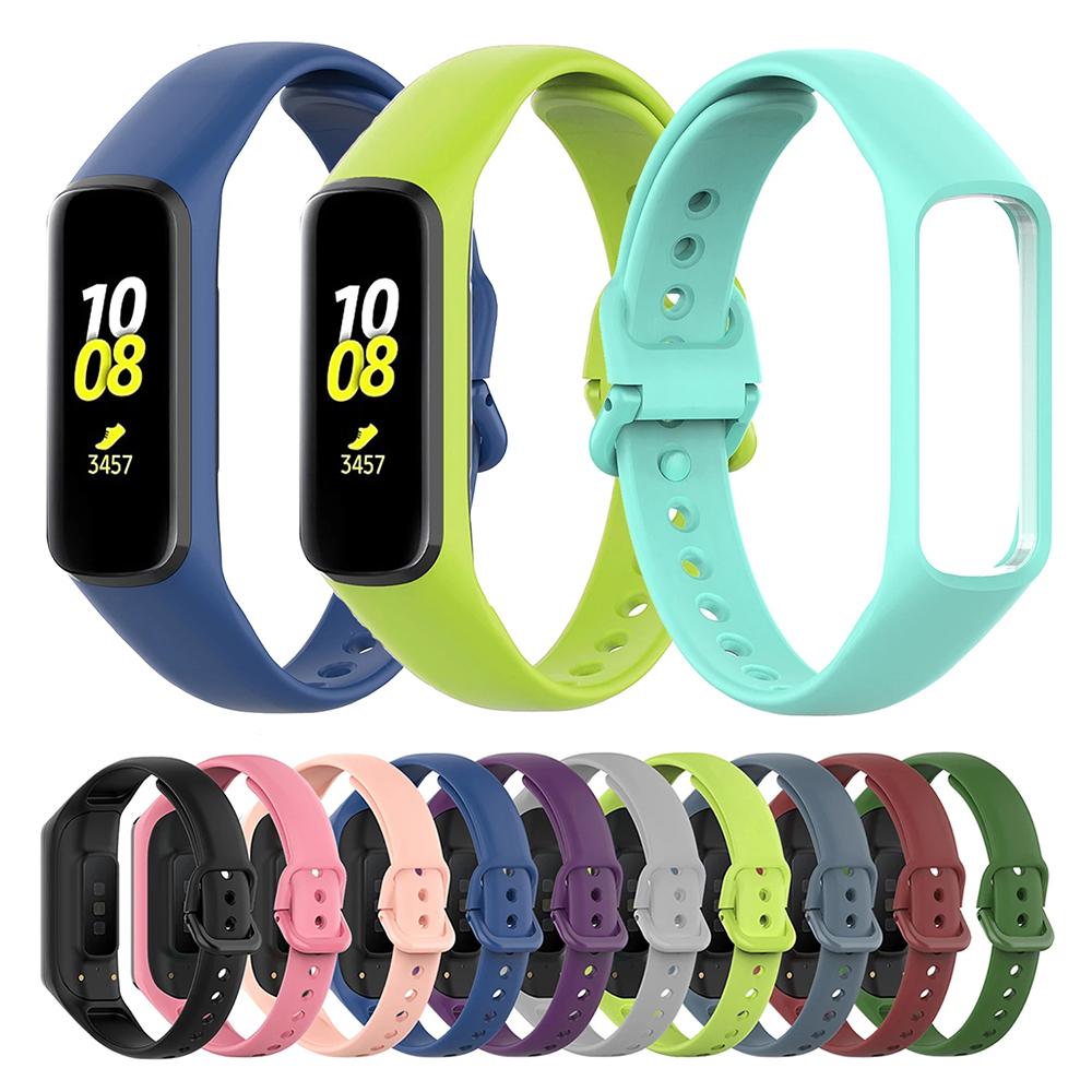 Pasek do zegarka Silikonowy Pasek na Nadgarstek Dla Samsung Galaxy Fit 2 SM-R220 Bransoletka Pasek Opaska na Nadgarstek