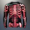 Graphic Skull Skeleton Fashion Designer Casual Men's 3D Print T shirt Tee Long Sleeve Crew Neck Shirt Spring Fall Clothing