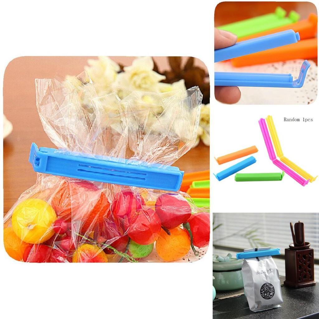 Portable Kitchen Tool For Sealing Snacks Durable Plastic Bag Clips In Random Colors