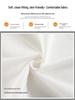 Women's High-Waisted White Linen Wide-Leg Pants - Spring 2026 Old Money Style, Comfortable Straight Cotton Linen Suit Casual Wear