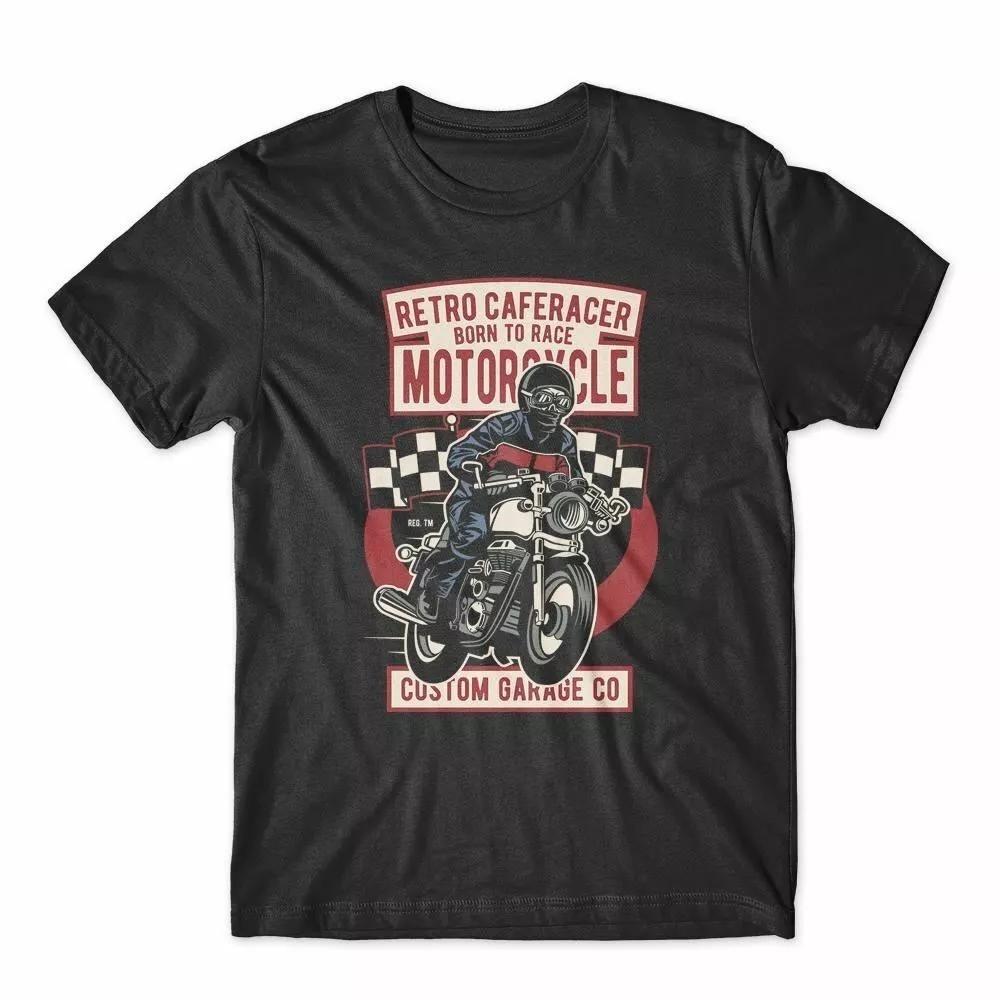 

Retro Caferacer Motorcycle T Shirt XXXXXL чорний