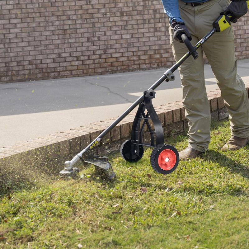String Trimmer Support Wheels Auxiliary Wheel Lawnmower Adjustable Support Wheels Set Garden Lawn Mower Accessories