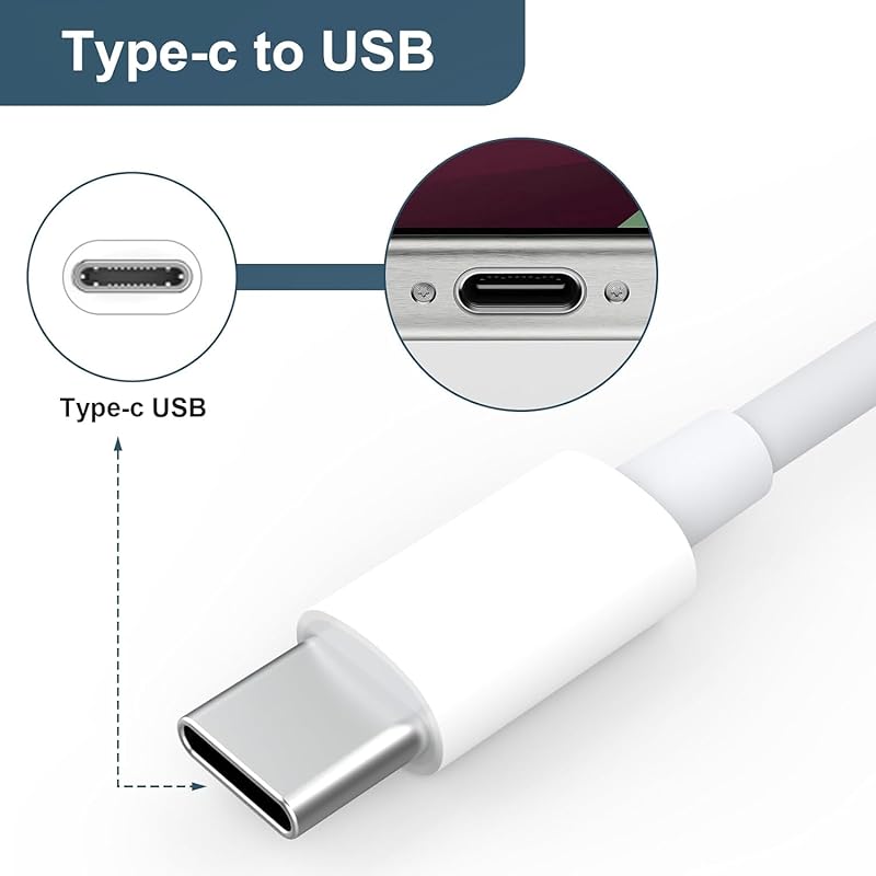Cablu de încărcare auto USB C. Cablul de încărcare USB A la USB C pentru vehicul este pentru iPhone 15 Pro Max Plus a 10-a generație, iPad, compatibil cu Air a 5-a generație.