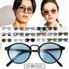 [Puente] Sunglasses for Men and Women - Stylish, Clear, Light Gray, BostonBoston Style, Driving Sunglasses, UV Protection (UV400)