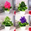 Artificial Flower And Foliage Miniature With Plastic Construction For Indoor Decoration